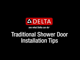 delta sliding shower door installation