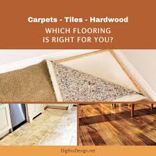 carpet tiles and hardwood which