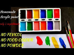 Homemade 12 Color Acrylic Paint By