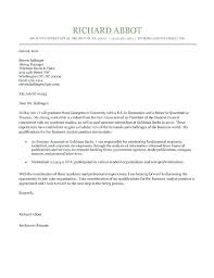 Cover Letter For Recent Graduate Cover Letter Examples For Recent