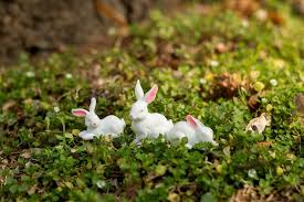 Cute Easter Bunny Figurine