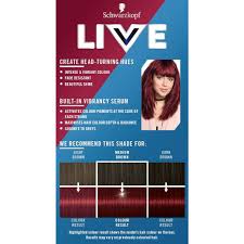 Schwarzkopf Live Hair Colour Chart Lajoshrich Com