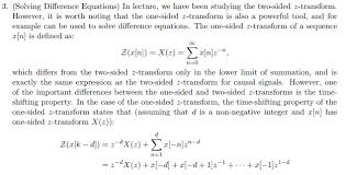 solved 3 solving difference equations