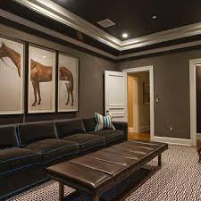 Basements Taupe Painted Ceiling Design