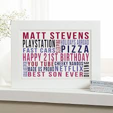 personalized 21st birthday gift idea