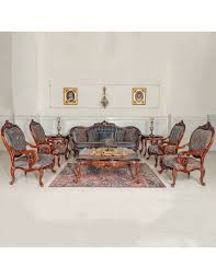 woodcarving velvet modern sofa set