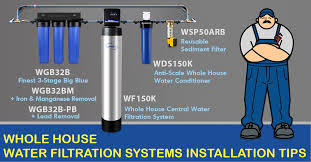 With the bucket under your whole house filter and your wrench around the filter go ahead and turn counter clockwise (once you figure it out mark an arrow on your housing so you won't have to use your brain). Tips On How To Install A Whole House Water Filtration System