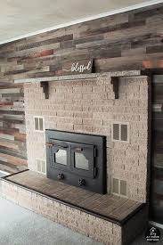 Reclaimed Wood Accent Wall With Plank