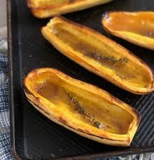roasted delicata squash with maple syrup