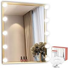 Diy Vanity Mirror Lights Kit Sailstar Hollywood Style With Dimmable 10 Led Bulbs For Makeup Vanity Table Set And Bathroom Dressing Room Lighting Fixture Strip With Usb Charging Mirror Not Include