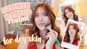 glowing summer makeup for dry skin