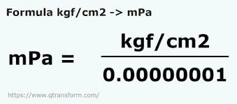 kilograms force square centimeter to