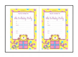Birthday Party Invitation Templates For 5 Year Old 5th Birthday Ichild