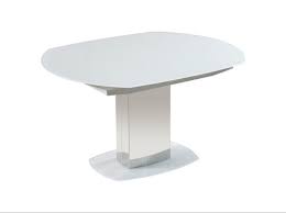 The bontempi ingenia casa kalau extending dining table collection is available in 3 different sizes each table comes with a folding leaf extension, which stores beneath the top. Torelli Olivia 130 190cm Swivel Extending White Glass Dining Table Morale Home Furnishings Glasgow Showroom