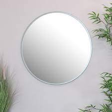 Round Silver Wall Mirror 80cm X 80cm