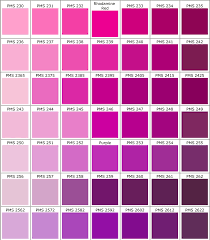 Hot Pink Color Chart Www Bedowntowndaytona Com