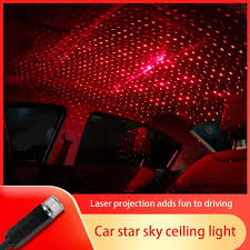 1pc Car Roof Projection Light Usb