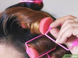 Comb a section of hair as wide as the roller forward over your face. 4 Ways To Use Sponge Rollers Wikihow