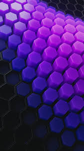 Hexagons Wallpaper 4k Violet Blocks