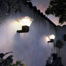 Motion Sensor Solar Powered Wall Lamp