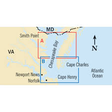Maptech Folding Waterproof Chart Lower Chesapeake Bay