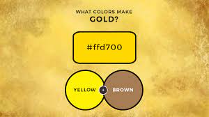 what two colors make gold how to make