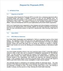 Sample Rfp Proposal Template