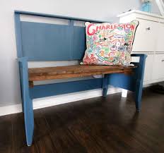 how to make a bench out of a twin bed