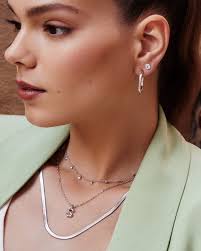 colette hoop earrings in silver