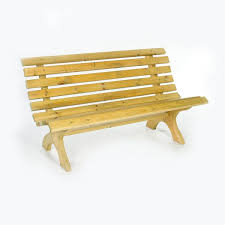 Lilly 3 Seater Pine Commercial Bench
