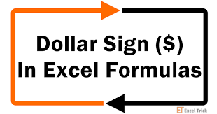dollar sign mean in excel formulas
