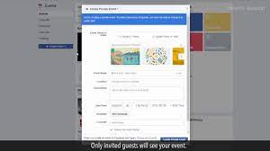 how to create a private facebook event