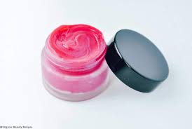 pink lip gloss with beetroot