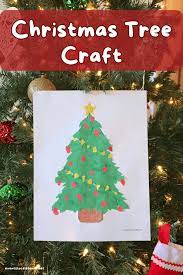 christmas tree craft torn paper art