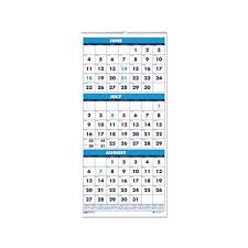 Bulk 2019 2020 Academic 3 Month Vertical Wall Calendars Jun Aug Hod3645 24 Academic Wall Calendars