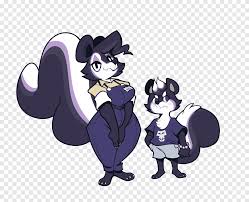 Pepe le pew, the eternally amorous skunk, is in paris, where the smell of his odor sends a female cat upward to hit a freshly painted flagpole. Scared Skunk Pepe Le Pew Animal Crossing New Leaf Carnivores Younger Sister Purple Mammal Png Pngegg