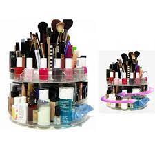 rotary glam caddy makeup organizer with
