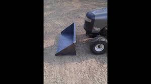 Cub cadet 149 garden tractor front end loader backhoe build. Lawn Tractor Loader Build Part 1 Youtube
