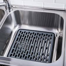 Browse kitchen sinks by stainless steel guage, number of bowls, dimensions or installation type. Oxo Good Grips Sink Silicone Sink Mat Small Black Grey Kitchen Stuff Plus