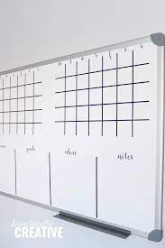 Need an extra place to write a reminder note, your homework assignments, or even current standards you may be working on? Diy Whiteboard Calendar And Planner Domestically Creative