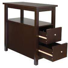 24 end table with 2 drawer and