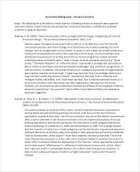 annotated bibliography sample   sop examples