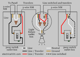 Wiring diagram for three way switch. 3 Way Switch Wiring Electrical 101