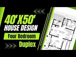 40x50 House Design Four Bedroom House
