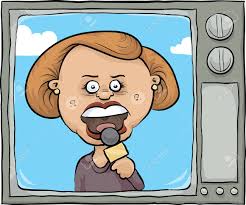 A Cartoon News Reporter On The Screen Of A Retro Cartoon Tv. Royalty Free  Cliparts, Vectors, And Stock Illustration. Image 29716458.