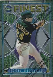 The 1995 topps baseball card set includes 660 standard size cards which were issued in two separate series. Mavin 1995 Topps Finest Baseball Card 47 Athletics Rickey Henderson