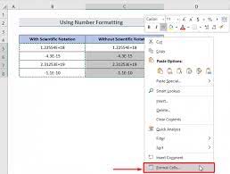 how to remove scientific notation in excel