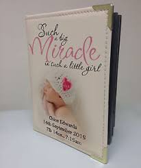 Personalised Photo Album Memory Book Newborn Baby Girl Birthday