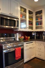 Glass Front Kitchen Cabinets For A