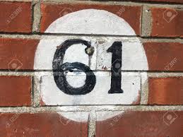 Number 61 House Number Stock Photo, Picture and Royalty Free Image. Image  82254925.
